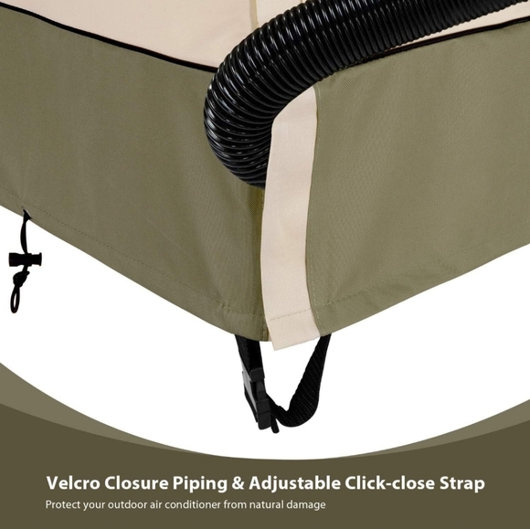 COSFLY Beige Air Conditioner Cover - 36" Length, 36" Width, 39" Height - Picture 4 of 6